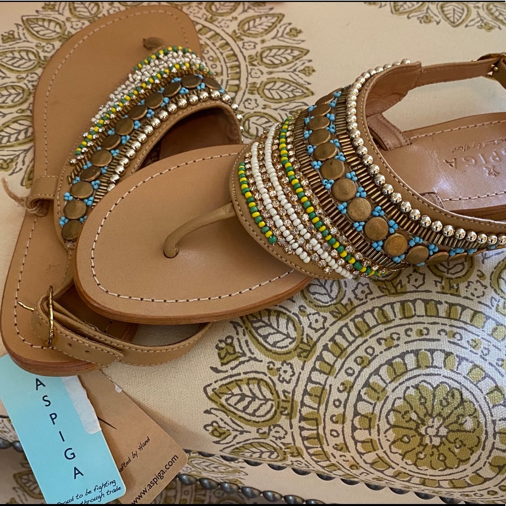 Women’s Aspiga Monika Beaded Sandal- NWOT